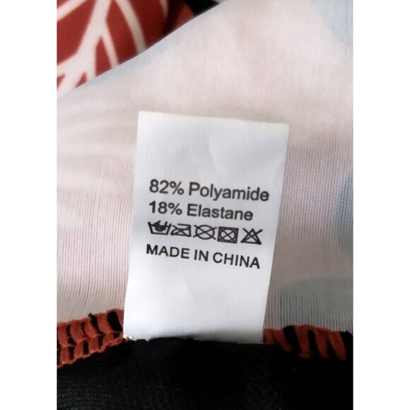 Plus Size 3XL Floral Tankini Swim Set Adjustable Straps High Waisted Boyshorts - Picture 8 of 9